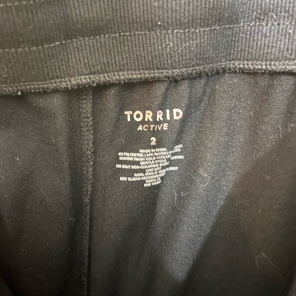 Black Torrid Joggers set with Neon Stripes - Picture 3 of 9